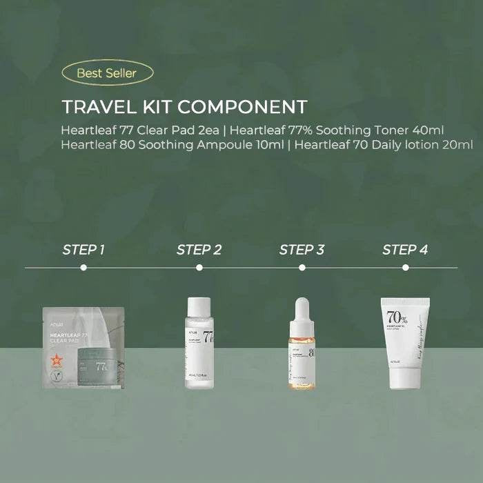 Heartleaf Soothing Trial Kit - K-beauty glow