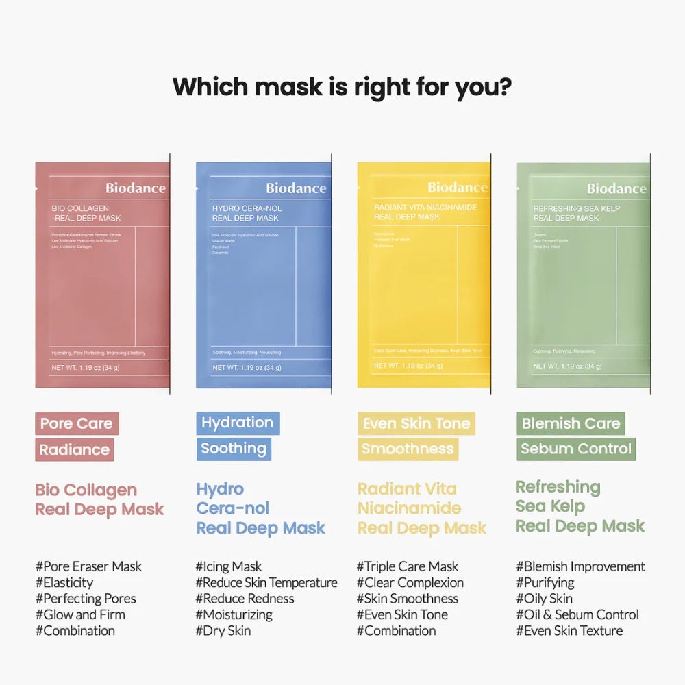 Real Deep Mask Variety 4-Pack