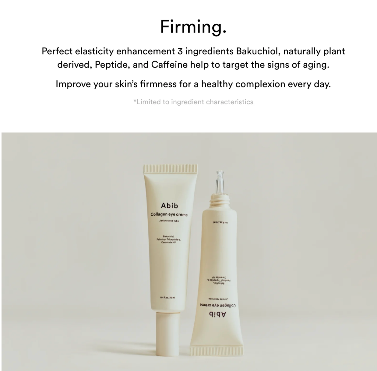 Collagen eye crème Jericho rose tube