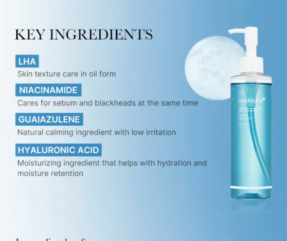Zero Pore Blackhead Deep Cleansing Oil