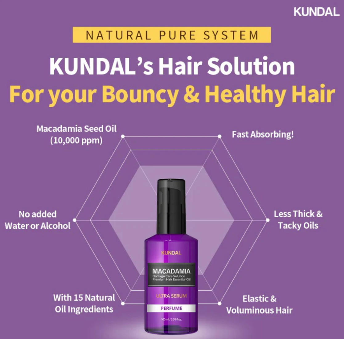 KUNDAL Macadamia Ultra Hair Serum