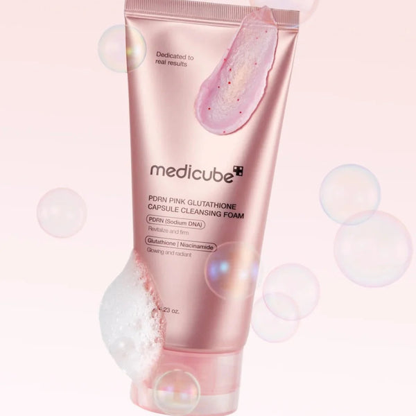 PDRN Pink Glutathione Capsule Cleansing Foam
