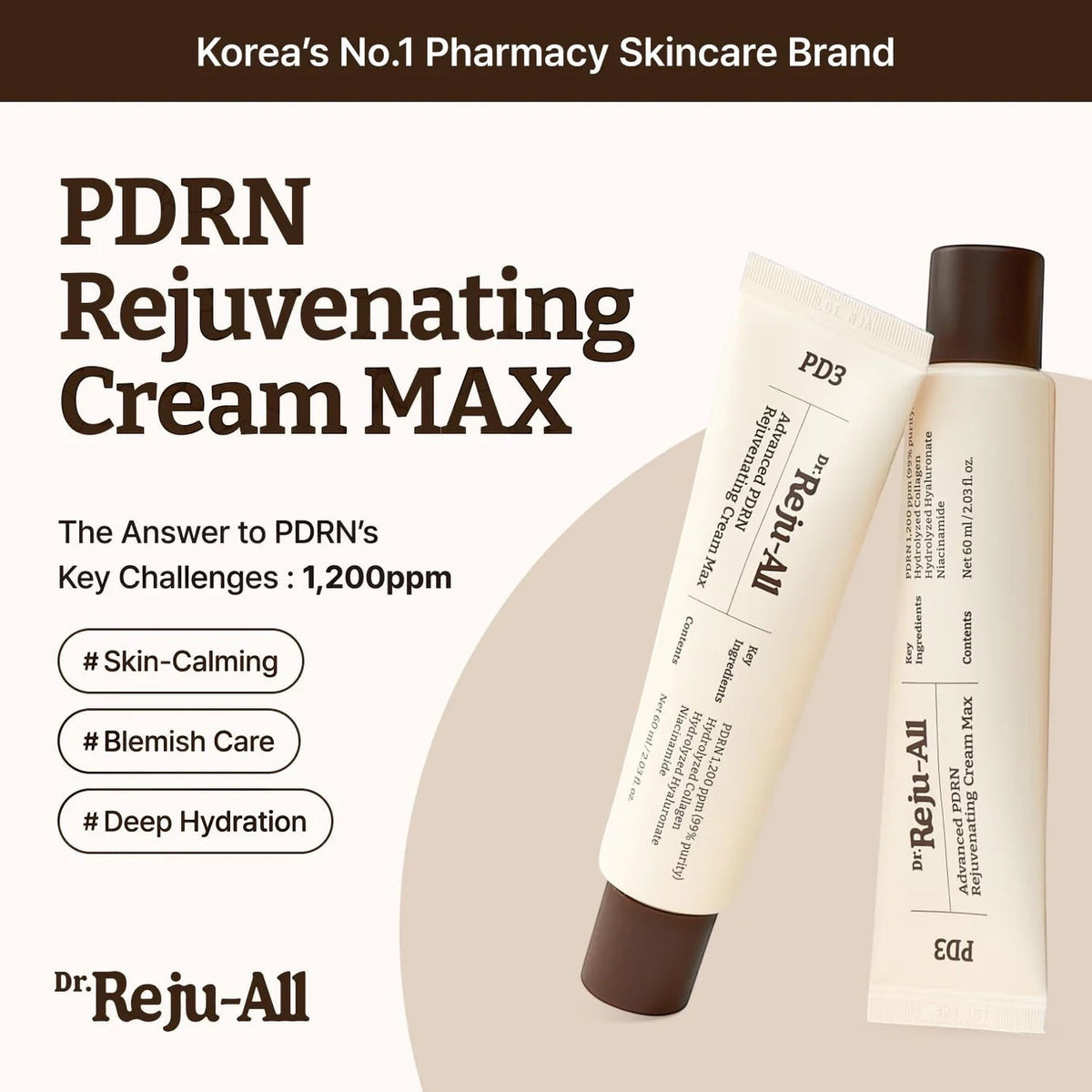 Geavanceerde PDRN Verjongende Crème 60 ml