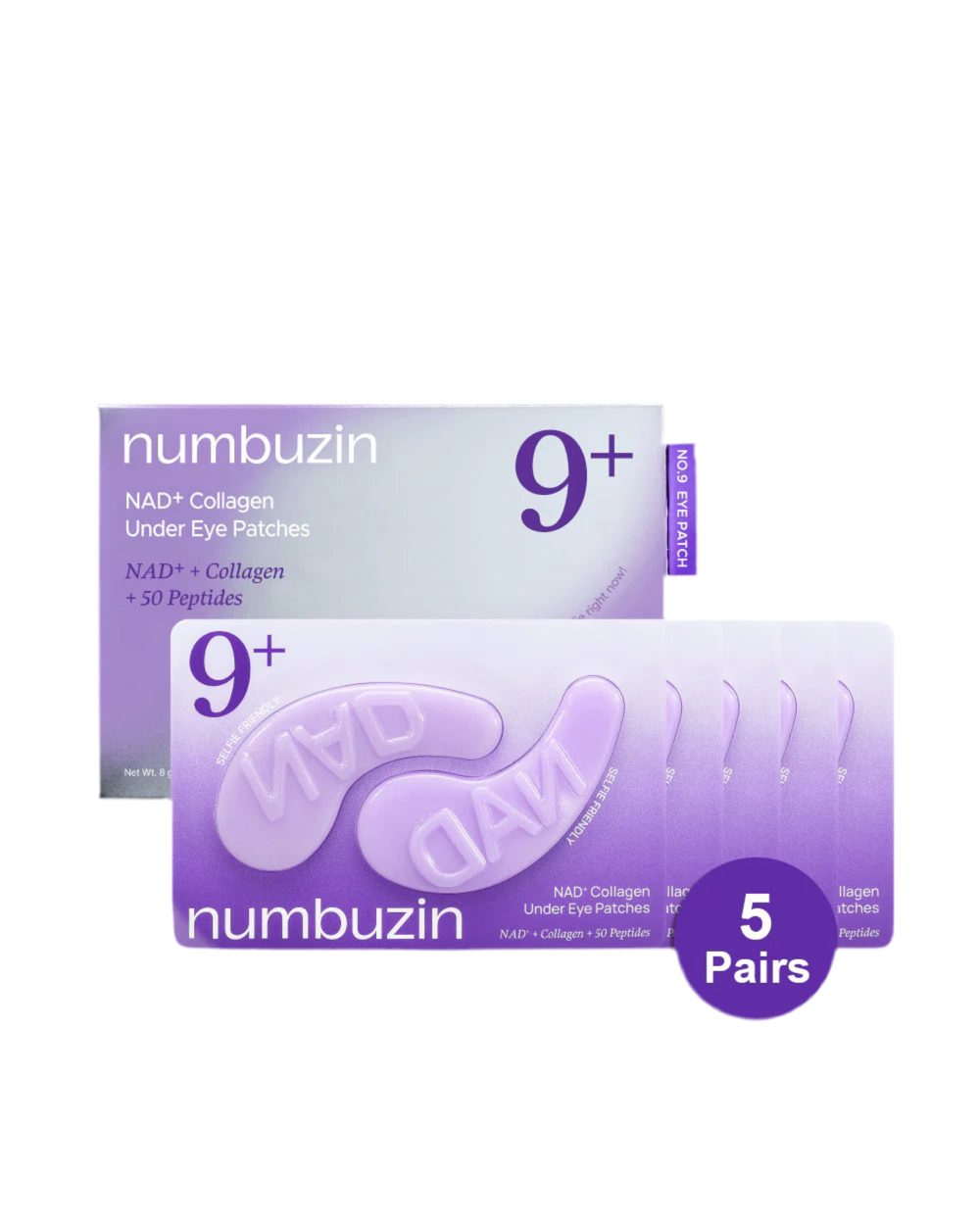No.9 NAD+ Collagen Under Eye Patches (5 Pairs).