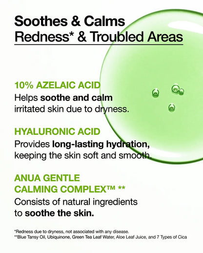 Anua Azelaic Acid 10 Hyaluron Redness Soothing Serum