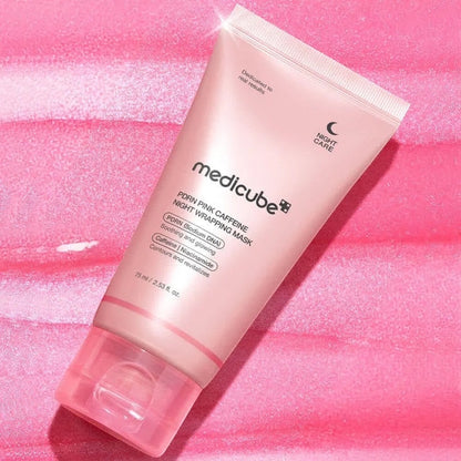 Pink Caffeine Night Wrapping Mask