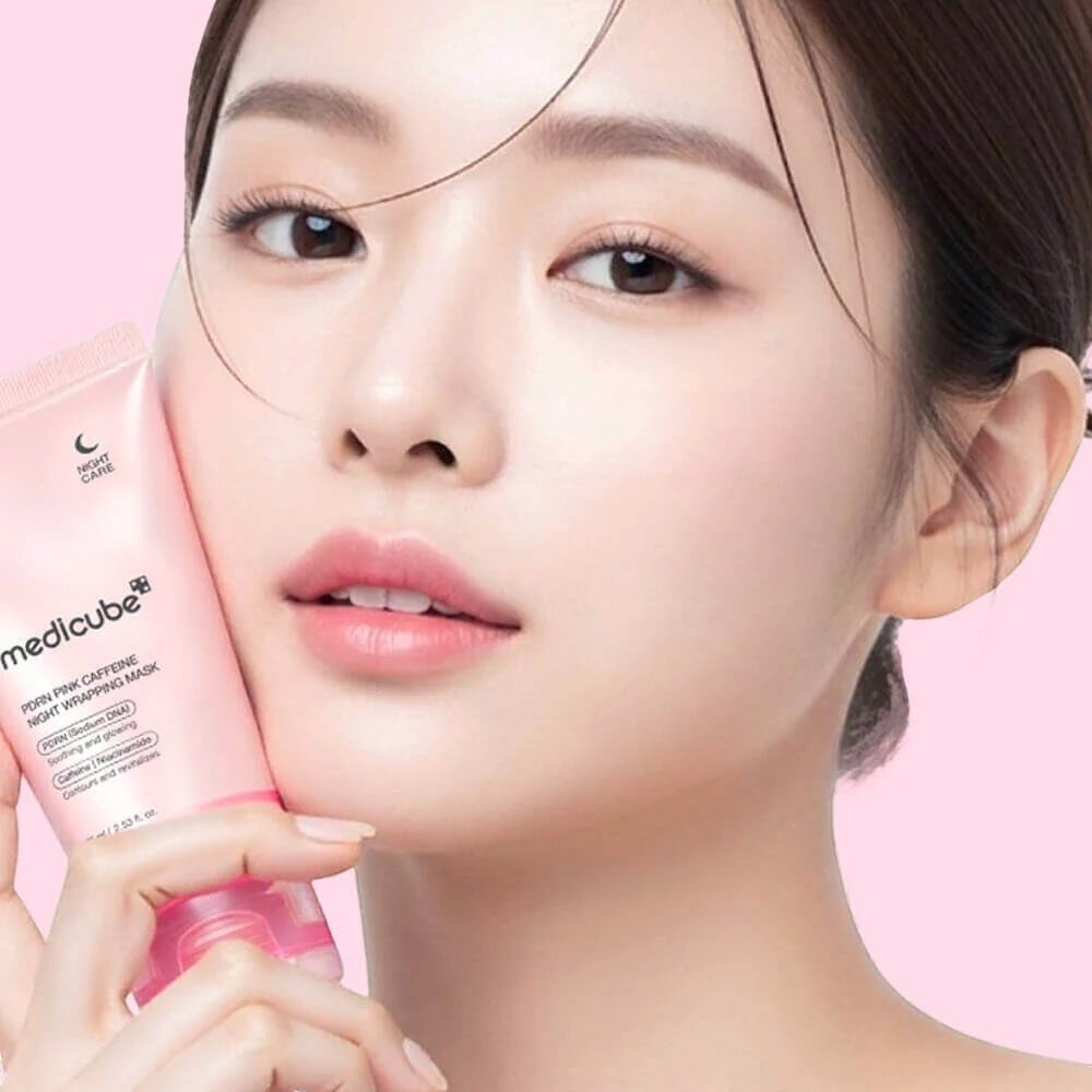 Pink Caffeine Night Wrapping Mask