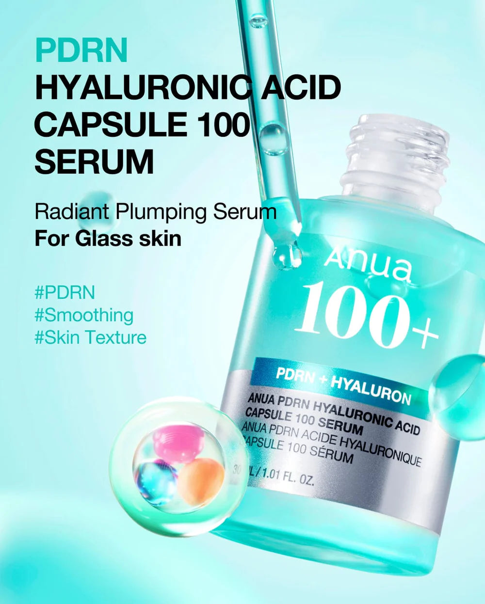 Sérum PDRN Capsules d'acide hyaluronique 100