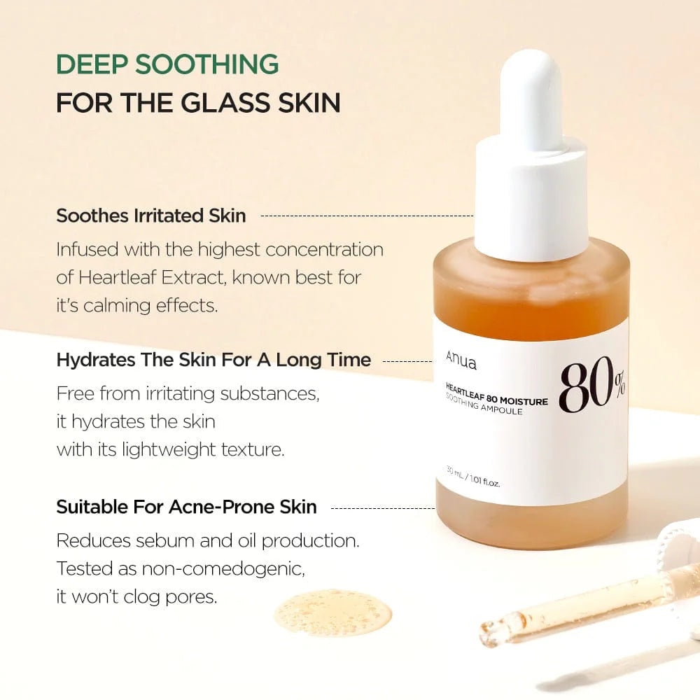 Anua Heartleaf 80% Vocht Verzachtende Ampoule