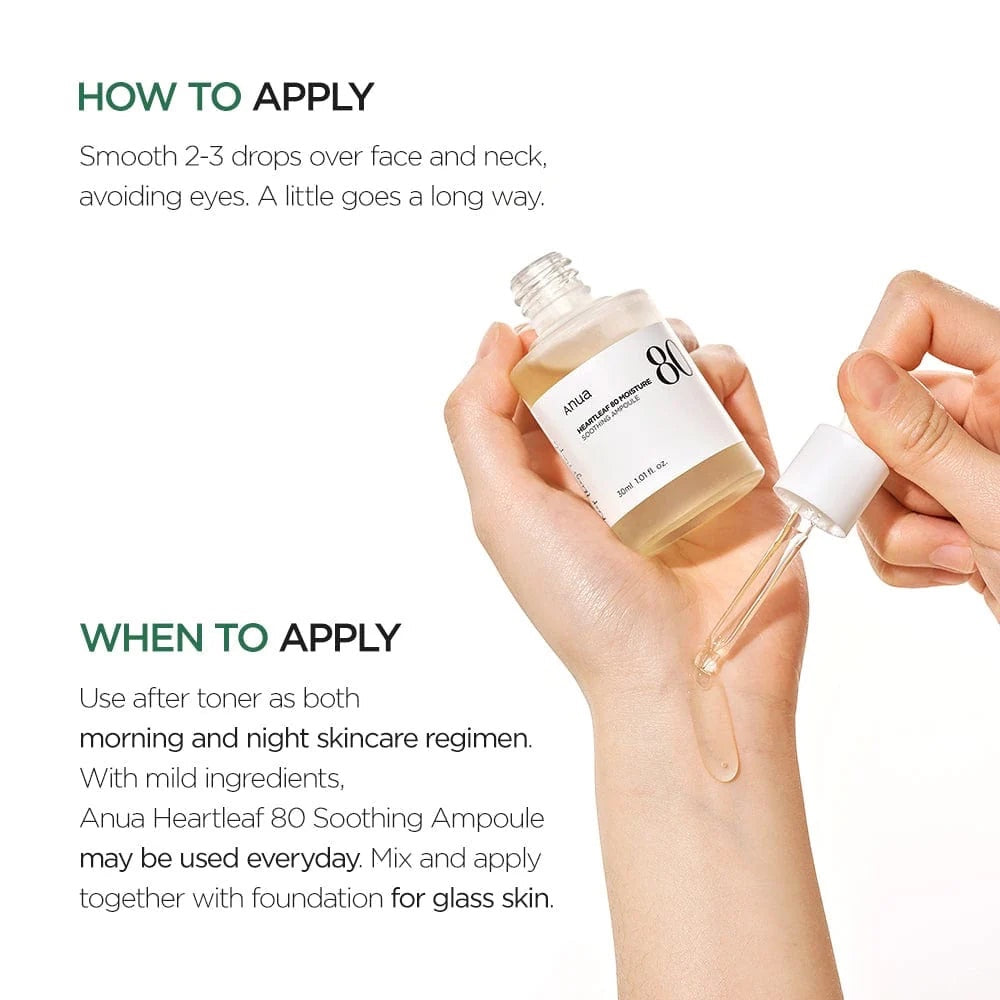 Anua Heartleaf 80% Vocht Verzachtende Ampoule
