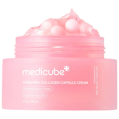 Crème en capsules de collagène rose PDRN