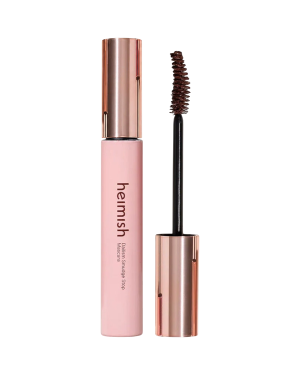 K-beauty glow Heimish Dailism Smudge Stop Mascara in een roze huls met een gebogen borsteltje voor volume en krul.