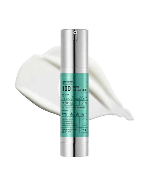 K-beauty glow PDRN Reedle Shot 100 essence-ampoule met een romige textuur voor huidverjonging en hydratatie.