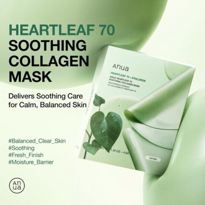 Heartleaf 70 Verzachtend Collageenmasker