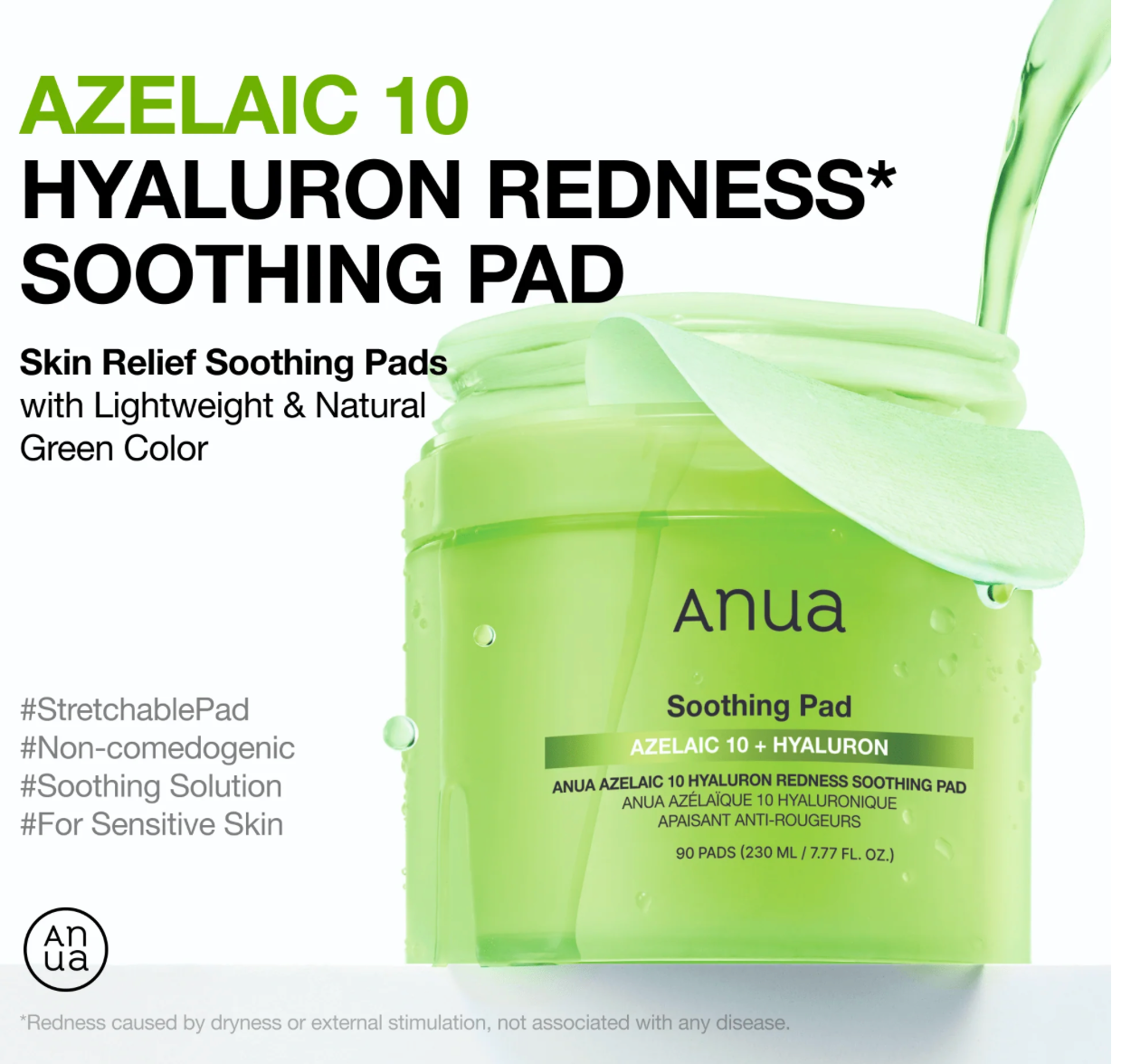 Azelaic 10 Hyaluron Redness Soothing Pad