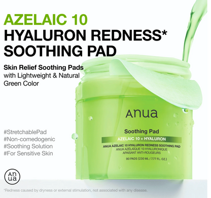 Azelaic 10 Hyaluron Redness Soothing Pad