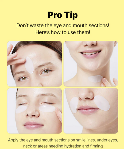 Geavanceerd slakkenslijm glas glow hydrogel masker