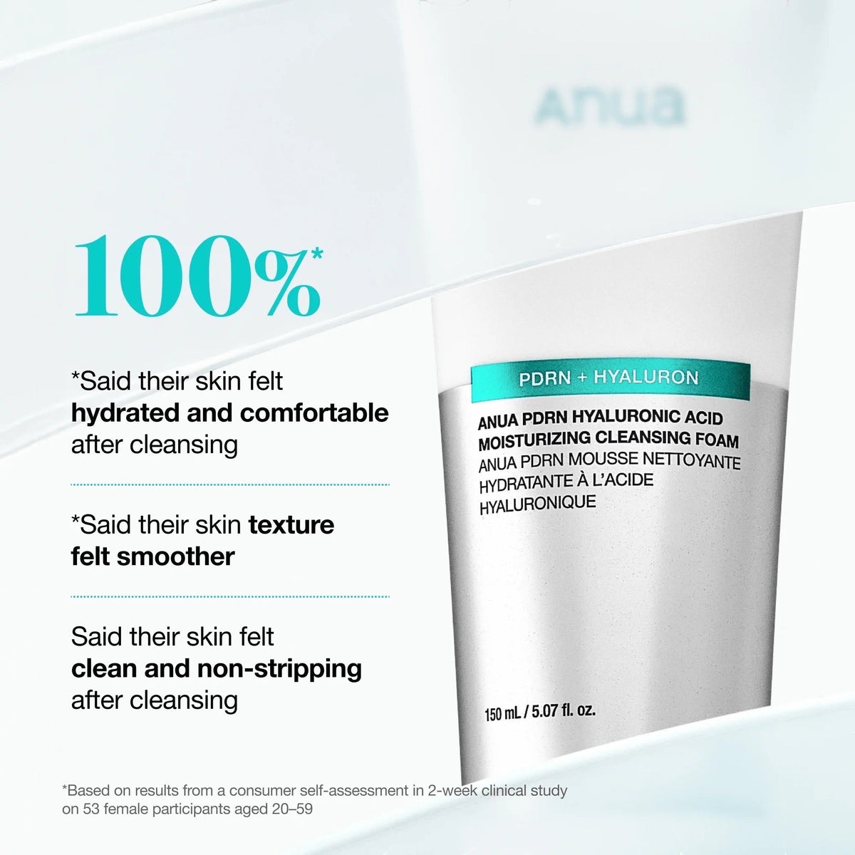 PDRN Hyaluronzuur Hydraterende Reinigingsschuim