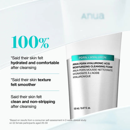 PDRN Hyaluronic Acid Moisturizing Cleansing Foam